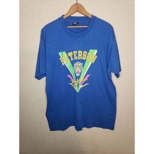 Vtg 90s XL 1991 Tiger Retro School Pride Shirt Screen Stars Best Tag Made Usa